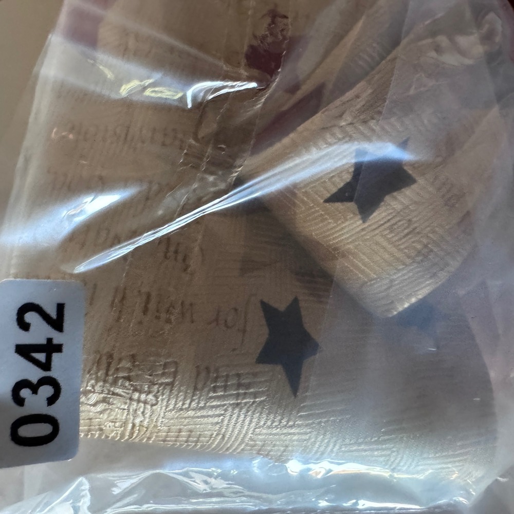 Mad House Marketing Allegiance USA Flag Pledge of Allegiance Silk Tie Tan 700701 - Picture 10 of 10